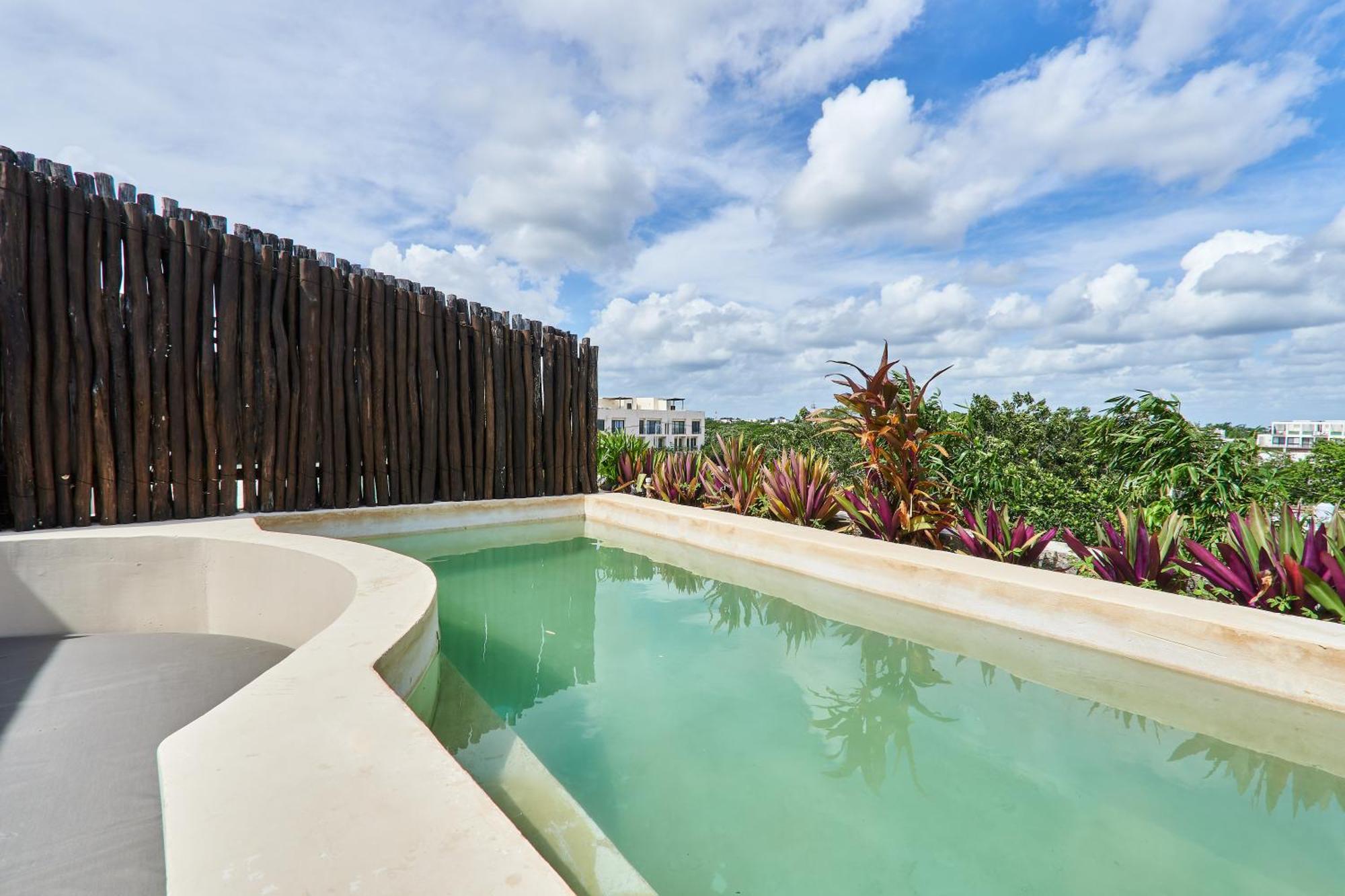 Dhalia - Private Roof With Pool & Beach Club Access 图卢姆 外观 照片